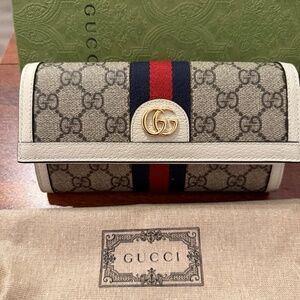 GUCCI: OPHIDIA CONTINENTAL WALLET